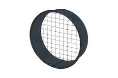 Grille tubulaire Ø 125 mm avec maille pour conduit rigide galvanisé - sur mesure RAL7016