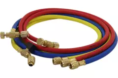 Jeu de tuyaux 1.5M R410A avec valve de mesure et joint schrader 5/16