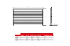Maxivent by Econox lamellenrooster voor M4540 horizontaal low profile - LV