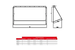 Capot de protection contre les intempéries Maxivent pour M4512 horizontal low profile - HD