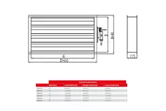 Clapet Maxivent avec actionneur pour MR4528 horizontal gauche - DAL