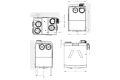 Récupérateur de chaleur HRC-570 Smartcomfort d'Orcon avec contrôle de 2 zones -  570m³/h