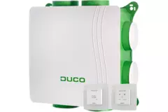 DucoBox Silent 2.0 400 m³/h + 2x capteur de CO2 - bouchon de sécurité