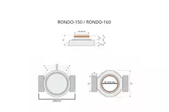 Ergovent bouche de ventilation sans cadre encastrable ronde 160 mm