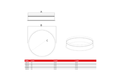 Connecteur rond Maxivent pour M4555 profil horizontal/bas - RC