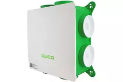 Pack DucoBox Silent Connect tout-en-un 400 m³/h + Émetteur RFT + 4 bouches VMC - prise de terre