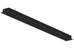 Diffuseur de ligne aluminium avec 1 feuille de motif réglable - 500 mm - RAL 9005