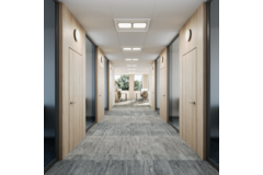 Grille de trop-plein avec atténuation acoustique - 160 mm XL - RAL 9003