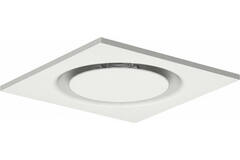 Diffuseur plafonnier rond en acier pour soufflage et extraction 595x595 mm - 160 mm - RAL 9010