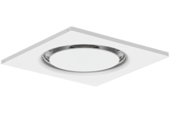 Diffuseur plafonnier rond en acier pour soufflage et extraction 595x595 mm - 160 mm - RAL 9016