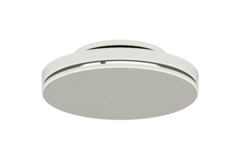Diffuseur plafonnier en acier avec sortie ronde - 125 mm - RAL 9010