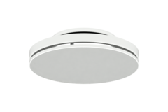 Diffuseur plafonnier en acier avec sortie ronde - 125 mm - RAL 9016