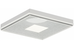 Grille de plafond perforée pour alimentation et extraction 595x595 mm – 125 mm – RAL 9010