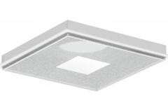 Diffuseur plafonnier perforé pour l'alimentation et l'évacuation 595x595 mm - 200 mm - RAL 9016