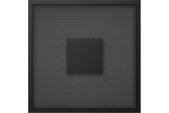 Diffuseur plafonnier perforé pour l'alimentation et l'évacuation 595x595 mm - 125 mm - RAL 9005