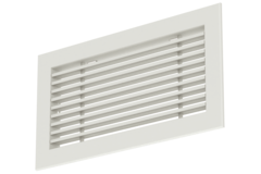 Caillebotis en aluminium - avec ressorts de friction - 400x100 mm - RAL 9010