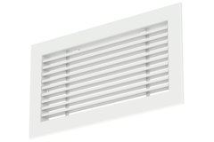 Caillebotis en aluminium - avec ressorts de friction - 400x100 mm - RAL 9016