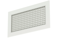 Grille murale en aluminium avec grille fixe - avec ressorts de friction - 800x200 mm - RAL 9010