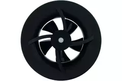 Ventilateur de salle de bain Solara avec radiateur - diamètre 100 mm - noir mat