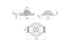 Clapet de ventilation Ergovent encastrable sans cadre, rond, 100 mm – avec effet Coanda