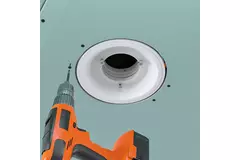 Clapet de ventilation Ergovent encastrable sans cadre, rond, 100 mm – avec effet Coanda