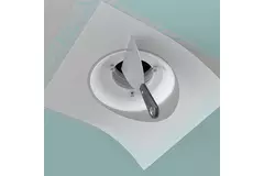 Clapet de ventilation Ergovent encastrable sans cadre, rond, 100 mm – avec effet Coanda