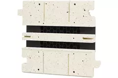 Profilé intermédiaire Ergovent pour diffuseurs modulaires à fentes enfichables 200 mm - 2 fentes