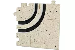 Pièce d'angle incurvée Ergovent pour diffuseurs à fentes modulaires à 2 fentes