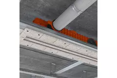 Diffuseur à fente sans cadre Ergovent 1050 mm avec diamètre de raccordement 90 mm - modulaire - 2 fentes