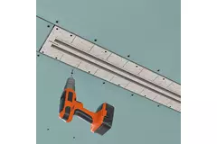 Diffuseur à fente sans cadre Ergovent 1050 mm avec diamètre de raccordement 90 mm - modulaire - 2 fentes