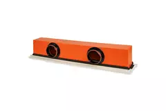 Ergovent diffuseur à fentes sans cadre 1050 mm avec diamètre de raccordement 125 mm - climatisation - 2 fentes
