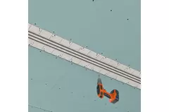 Ergovent diffuseur à fentes sans cadre 1000 mm avec diamètre de raccordement 160 mm - climatisation - 3 fentes
