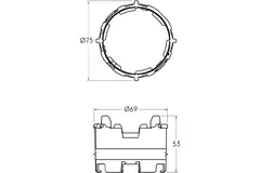 Ubbink Air Excellent 23C Click-Seal Ring - 10 pièces