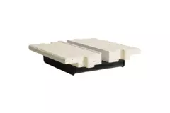 Profilé intermédiaire Ergovent pour diffuseurs modulaires à fentes enfichables 200 mm - 1 fente