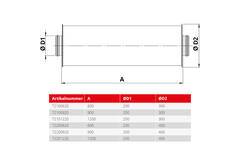 Silencieux Spiro-SAFE diamètre 160 mm - longueur 900 mm (isolation 50 mm)