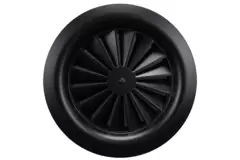 Diffuseur à jet hélicoïdal rond 250mm vis centrale - SWR 250 RAL 9005 30% brillant