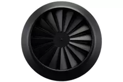 Diffuseur à jet hélicoïdal rond 250mm vis centrale - SWR 250 RAL 9005 30% brillant