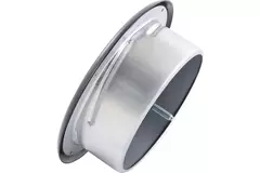 Valve de ventilation 200 mm métal - E-DVS200 RAL9005 30% brillant