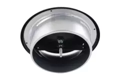 Soupape de ventilation 125 mm métal - S-DVS125 RAL9005 30% brillant