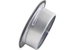 Soupape de ventilation 125 mm métal - S-DVS125 RAL9005 30% brillant