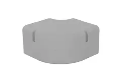 ClimaConnect 90° coude plat pour gaine de montage 100 mm - RAL 9010