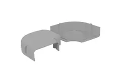 ClimaConnect 90° coude plat pour gaine de montage 100 mm - RAL 9010