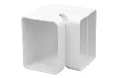 Coude intérieur ClimaConnect pour gaine de montage 75 mm - RAL 9010