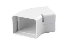 ClimaConnect Coude plat 45° pour gaine de montage 75 mm - RAL 9010