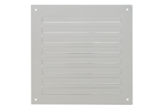 Grille extérieure carrée 150x150mm aluminium - RAL9010