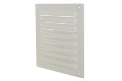 Grille extérieure carrée 200x200 mm aluminium - RAL9010