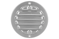 Grille extérieure ronde 80 mm - aluminium anodisé