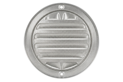 Grille extérieure ronde 80 mm - aluminium anodisé