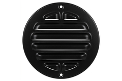 Grille extérieure ronde en aluminium 80mm - RAL9005 30% brillant