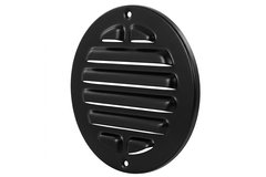 Grille extérieure ronde en aluminium 80mm - RAL9005 30% brillant